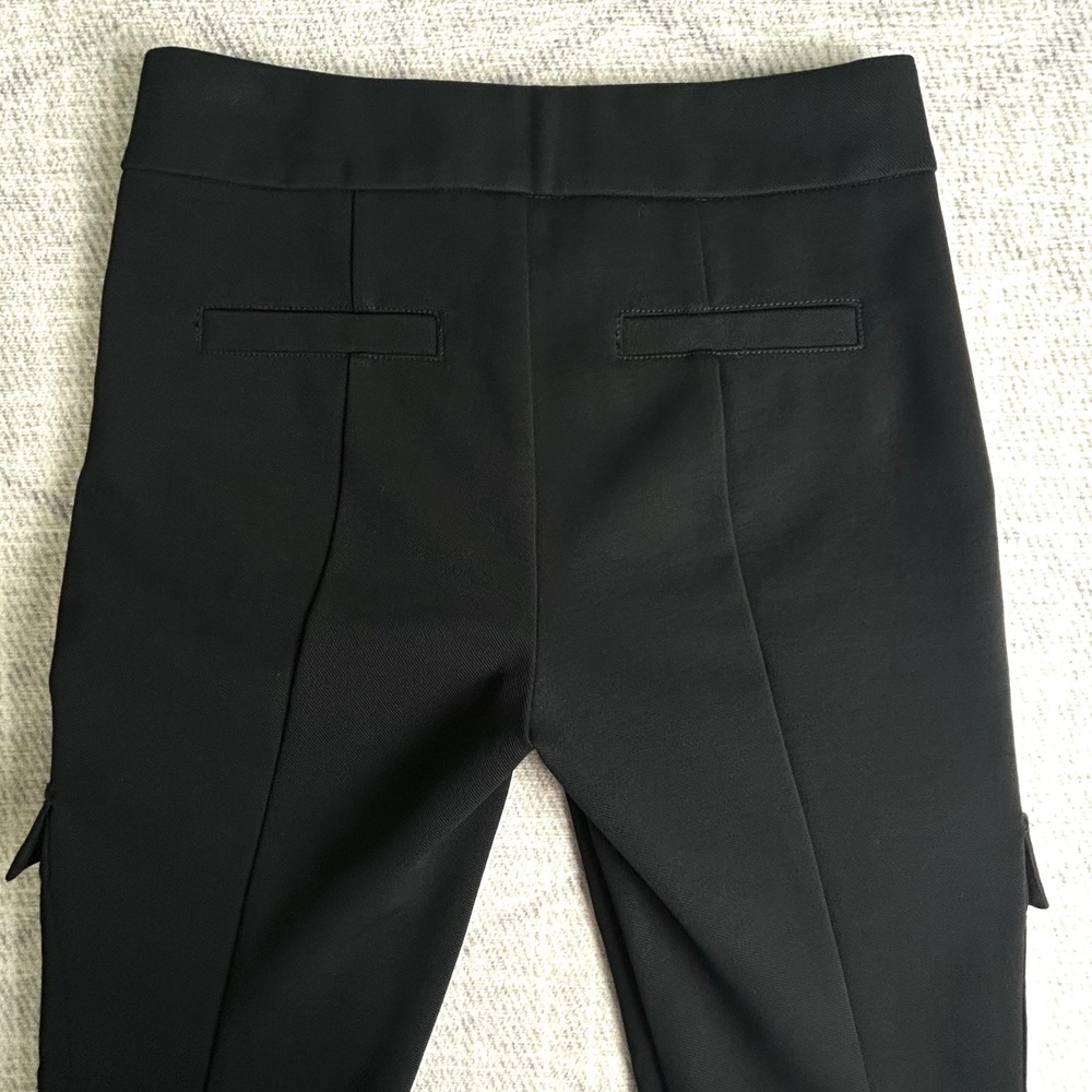 Anthropologie the essential SLIM Black Cargo Ankle Pants Womens Size 2 - Picture 9 of 16